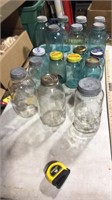 GREEN BALL JARS WITH LIDS & OTHERS