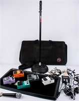 Pedal Board w/ Sound Effects & Microphones