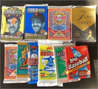 (10) Unopened 1990-94 Baseball Card Packs