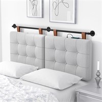 Joyoolife Wall Mounted Queen Headboard - Grey