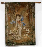 ANGEL OF LIGHT RELIGIOUS WALL ART HANGING TAPESTRY