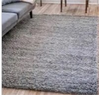 5'x7' Grey Shag Area Rug