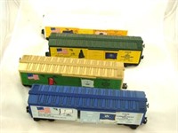 (4) LIONEL SPIRIT OF '76 BOX CARS