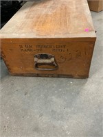 Mark 38 Mod-1 Military Wooden Box