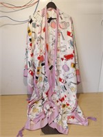 Plus Size Kimono with Perfume Bottle Design *See