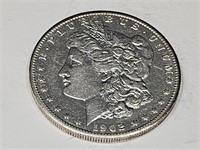 1902 S  Silver Morgan Dollar  Coin
