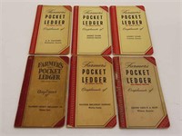 Farmers Pocket Ledgers 1940-1950s