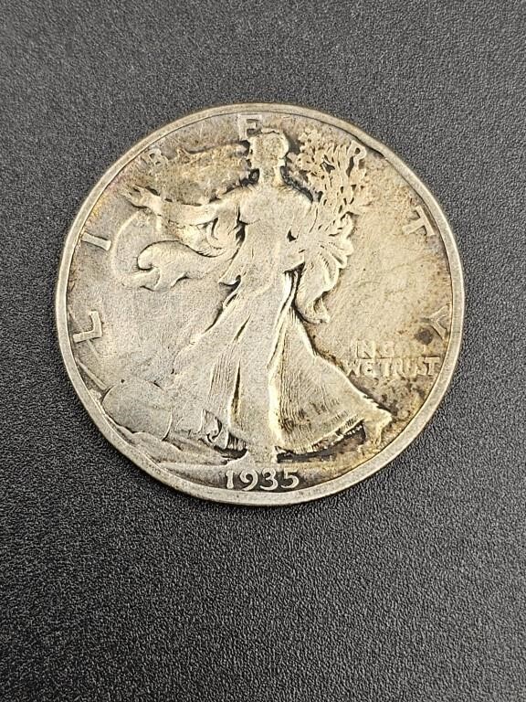 1935 walking liberty half dollar