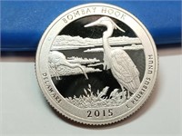 OF) 2015 SILVER PROOF QUARTER Bombay Hook