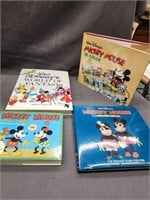 4 Walt Disney Books.  Mickey Mouse Movie Stories,