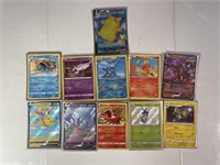 11-Mixed Pokemon Foil cards see pics