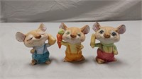 Vtg 3 pc mouse figurines-Homeco