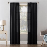 Mainstays Textured Solid Curtain Panel