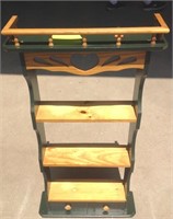 Contemporary country pine spice rack
