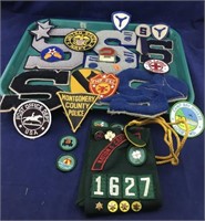 Bunch of Badges and Sports Letters