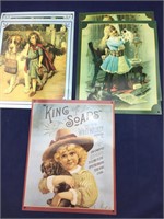 5 Reproduction Tin Signs