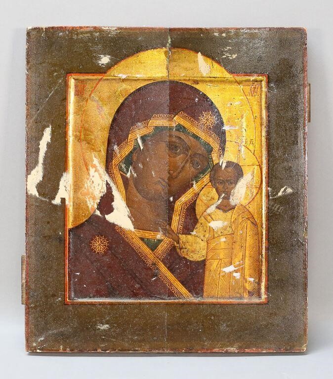 Russian Icon Madonna & Child