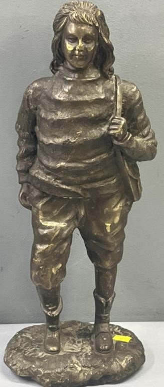 Young Benjamin Franklin Figural Bronze