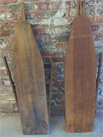 (2) Wood Folding Ironing Boards