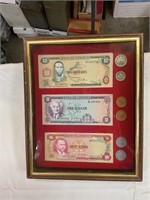 Jamaica money in display box