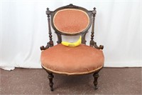 Victorian Carved Walnut Ladie's Chair