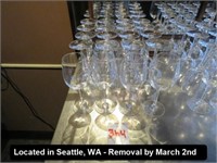 LOT, (20) STEMMED WINE GLASSES