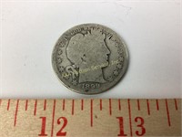 1899 U. S. Barber half dollar