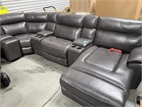 POWERED LEATHER SECTIONAL RETAIL $8,000