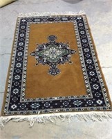 Small Vintage Oriental Area Rug K11C