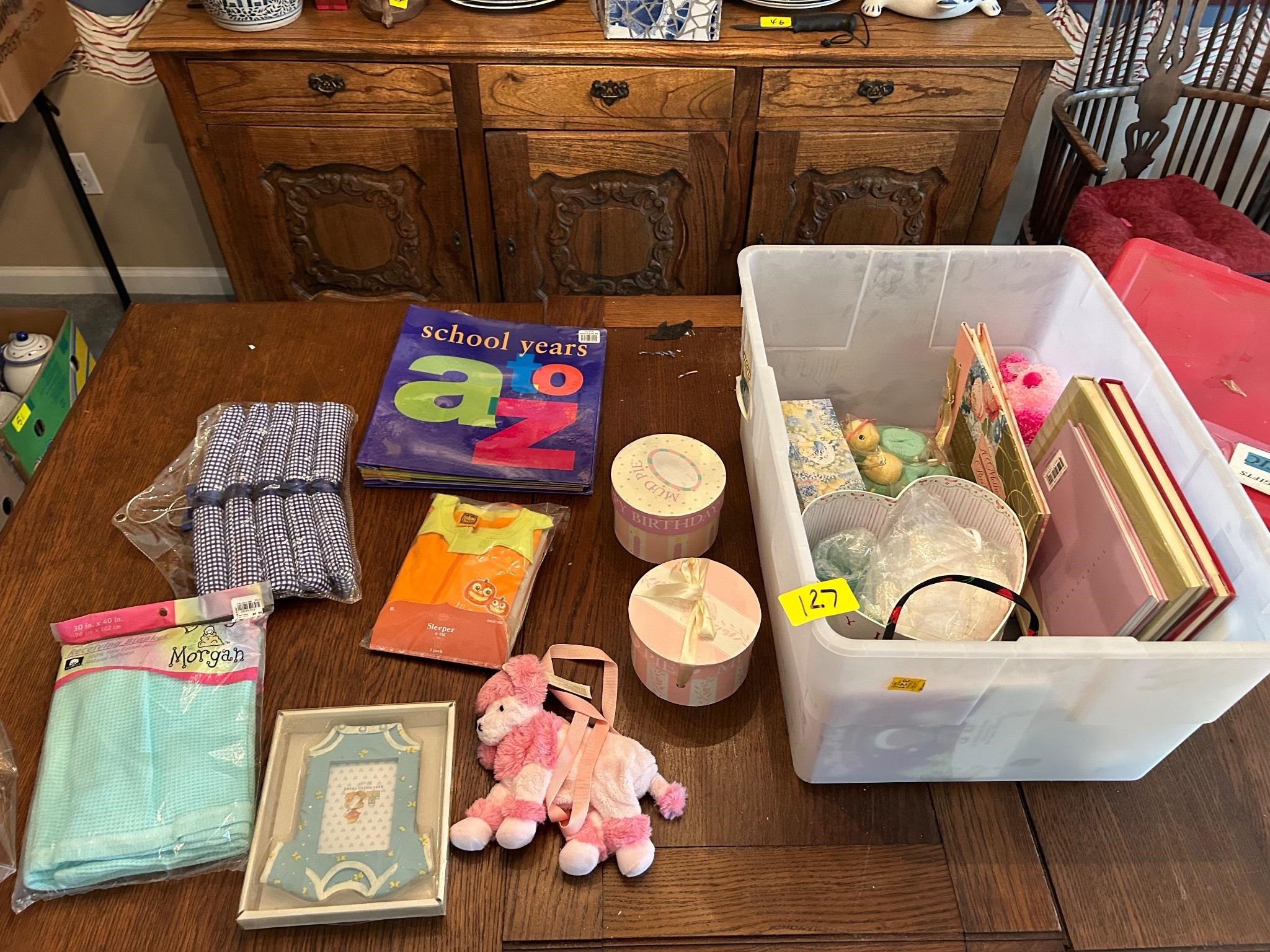 Baby Items Lot and Tote