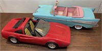 2 Mattel Barbie cars