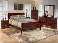 King Ashley Alisdair 5pc Sleigh Bedroom Group