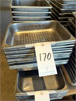 *LOT*(12)S/S PERFORATED HALF-SIZE 2" FOOD PANS