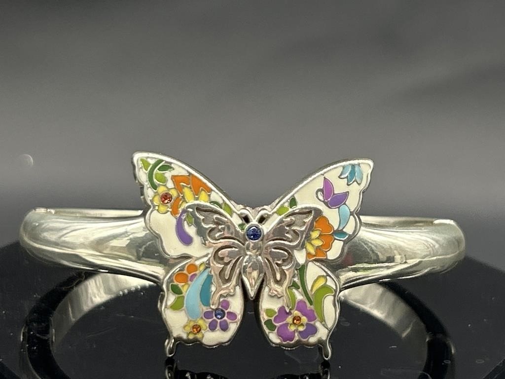 Vintage Brighton Belle Jardin Butterfly Enameled