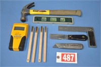 Asst'd carpenter tools incl Stanley 16 oz hammer