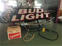 Illuminated Bud Light Beer Sign - unknown