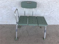 Shower Chair, Wide, Adjustable Heights, 32 X 29in