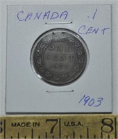 1903 Canada 1 cent coin