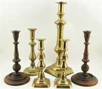 Group of Antique Candlestick Holders