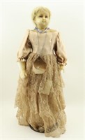 Circa 1865 Montanari Wax Doll. Show Doll