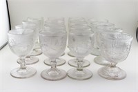 16 Circa 1860 EAPG Bellflower Glasses