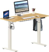SHW Electric Height Adjustable Computer Desk, 48 x