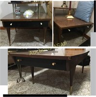Coffee Table with Drawers and   2 End Tables