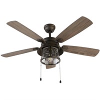 Shanahan 52in LED In/Outdoor Bronze Ceiling Fan