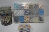 Lot of Assorted Jewelry Making Beads