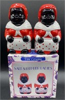 VTG Ceramic Salt & Pepper Ladies Shakers w/ Box