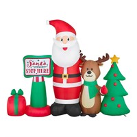 Home Accents Holiday 6.5 Ft. W LED Santa,