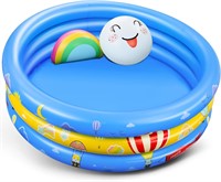 $16  49' Kiddie Pool - Rainbow Inflatable Toy