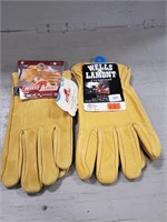(2) Wells Lamont Medium Gloves