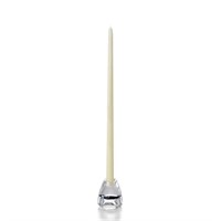 Yummi Ivory Taper Candles  18 inch   12 per Pack
